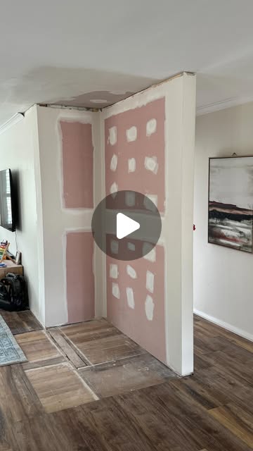 Video preview of Hewett Plastering’s fireplace nib wall in progress